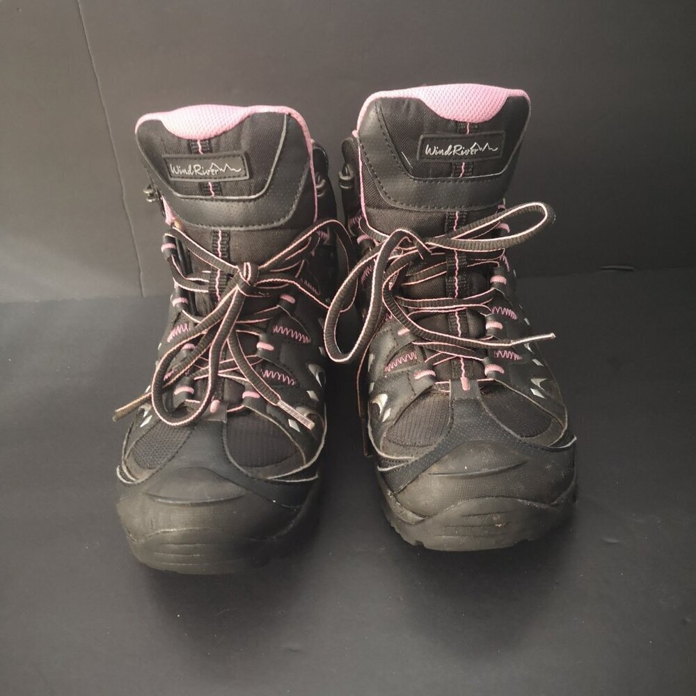 Wind River Ladies Size 8 Black w/ Pink Accents Tarantula Anti-Slip Hiking Boots - Picture 4 of 9